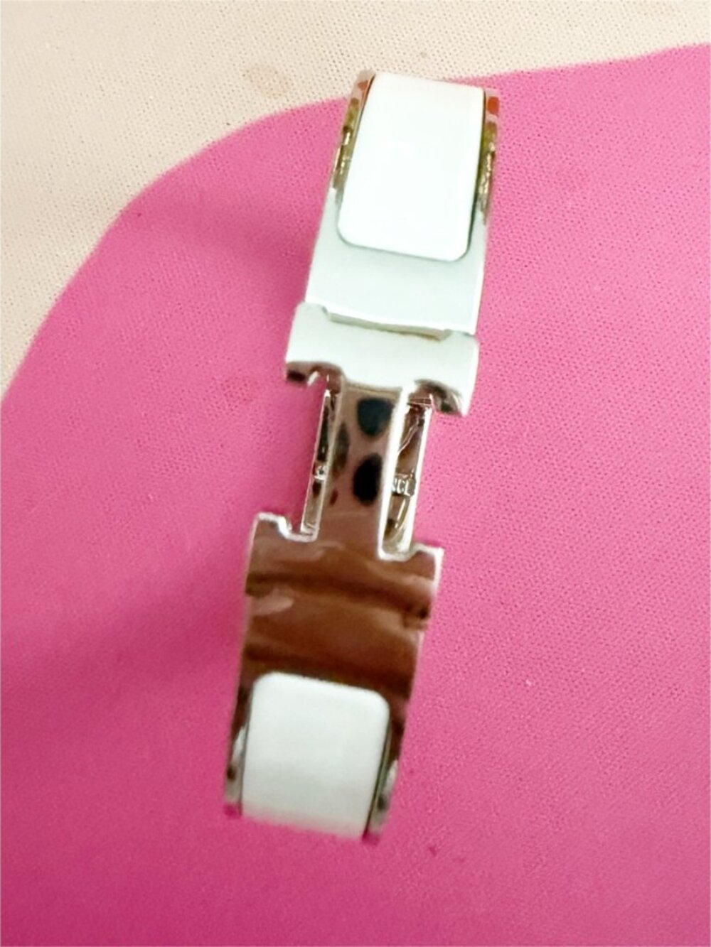 Clic H bracelet white/silver - Picture 3 of 4